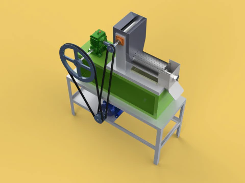 EXTRACTOR DE CREMA DE LECHE DE COCO PRENSA EXPRIMIDOR TRITURADORA Modelo 3D