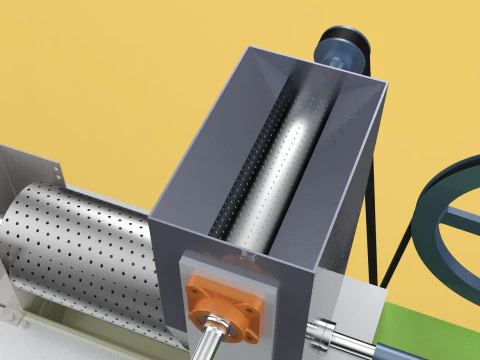 EXTRACTOR DE CREMA DE LECHE DE COCO PRENSA EXPRIMIDOR TRITURADORA Modelo 3D