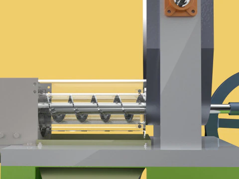 EXTRACTOR DE CREMA DE LECHE DE COCO PRENSA EXPRIMIDOR TRITURADORA Modelo 3D