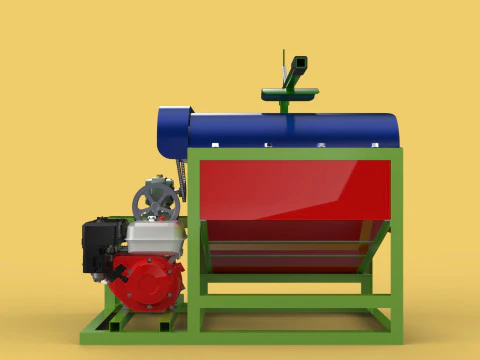 COCONUT PEELING MACHINE PEELER DEHUSKER TOOL REMOVAL SKIN FRUIT 3D Model