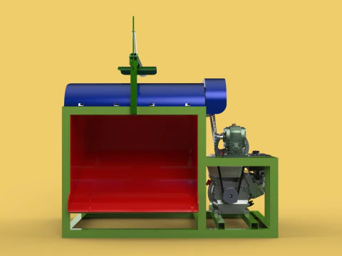 COCONUT PEELING MACHINE PEELER DEHUSKER TOOL REMOVAL SKIN FRUIT 3D Model