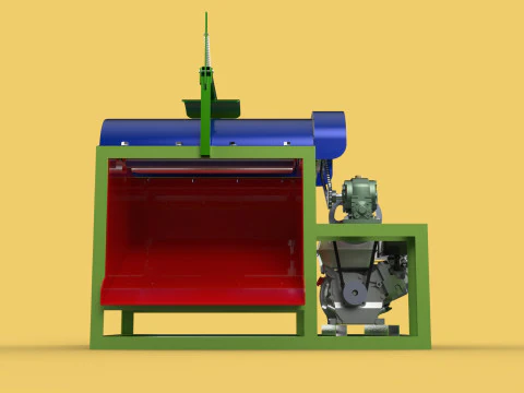 COCONUT PEELING MACHINE PEELER DEHUSKER TOOL REMOVAL SKIN FRUIT 3D Model