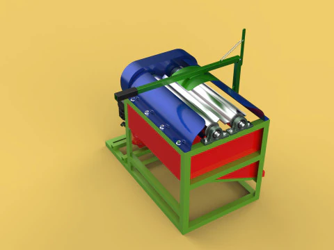 COCONUT PEELING MACHINE PEELER DEHUSKER TOOL REMOVAL SKIN FRUIT 3D Model