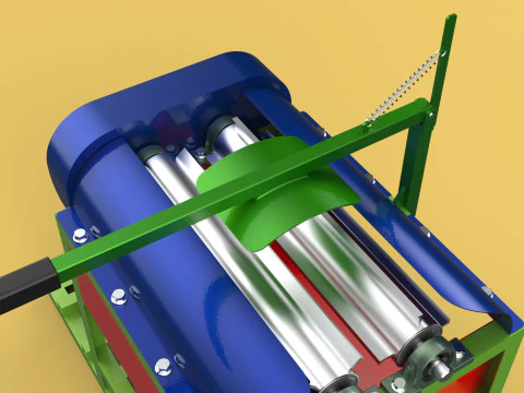 COCONUT PEELING MACHINE PEELER DEHUSKER TOOL REMOVAL SKIN FRUIT 3D Model