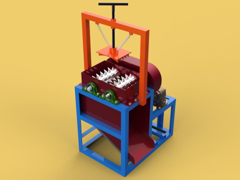 COCONUT PEELER MACHINE DEHUSKER PEELING TOOL REMOVAL SKIN FRUIT 3D Model