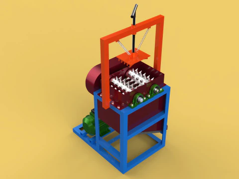 COCONUT PEELER MACHINE DEHUSKER PEELING TOOL REMOVAL SKIN FRUIT 3D Model