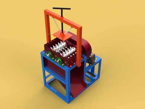 COCONUT PEELER MACHINE DEHUSKER PEELING TOOL REMOVAL SKIN FRUIT 3D Model