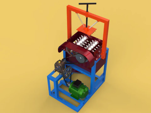 COCONUT PEELER MACHINE DEHUSKER PEELING TOOL REMOVAL SKIN FRUIT 3D Model