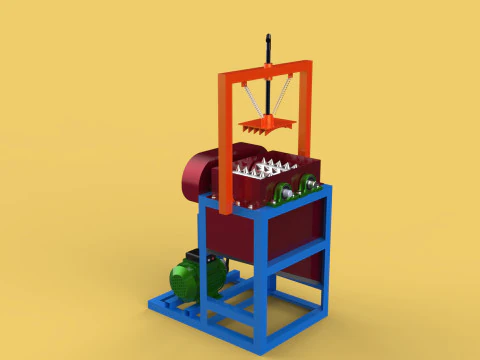 COCONUT PEELER MACHINE DEHUSKER PEELING TOOL REMOVAL SKIN FRUIT 3D Model