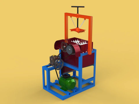 COCONUT PEELER MACHINE DEHUSKER PEELING TOOL REMOVAL SKIN FRUIT 3D Model