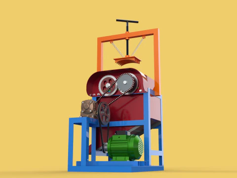COCONUT PEELER MACHINE DEHUSKER PEELING TOOL REMOVAL SKIN FRUIT 3D Model