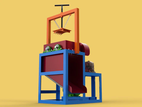 COCONUT PEELER MACHINE DEHUSKER PEELING TOOL REMOVAL SKIN FRUIT 3D Model