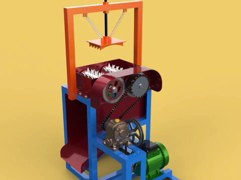 COCONUT PEELER MACHINE DEHUSKER PEELING TOOL REMOVAL SKIN FRUIT 3D Model