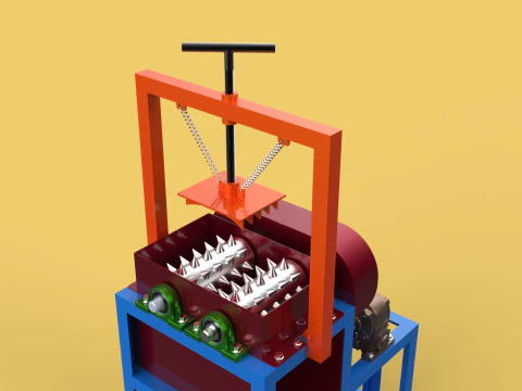 COCONUT PEELER MACHINE DEHUSKER PEELING TOOL REMOVAL SKIN FRUIT 3D Model