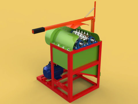 Outil d'&eacute;pluchage de noix de coco, &eacute;plucheur, MACHINE pour enlever les fruits de la peau Modèle 3D