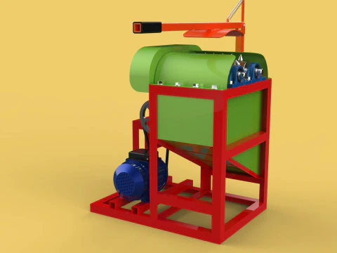 COCONUT PEELING TOOL DEHUSKER PEELER MACHINE REMOVAL SKIN FRUIT 3D Model