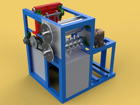 MACHINE &agrave; &eacute;plucher les noix de coco, outil d'&eacute;pluchage des fruits de la peau Modèle 3D