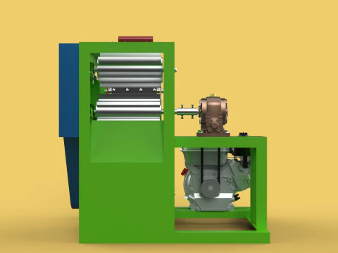 PEELER MACHINE COCONUT TOOL CONVEYOR CUTTING SHELLER SKIN FRUIT 3D Model