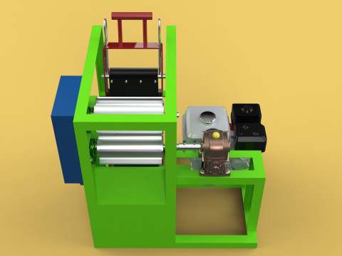 PEELER MACHINE COCONUT TOOL CONVEYOR CUTTING SHELLER SKIN FRUIT 3D Model
