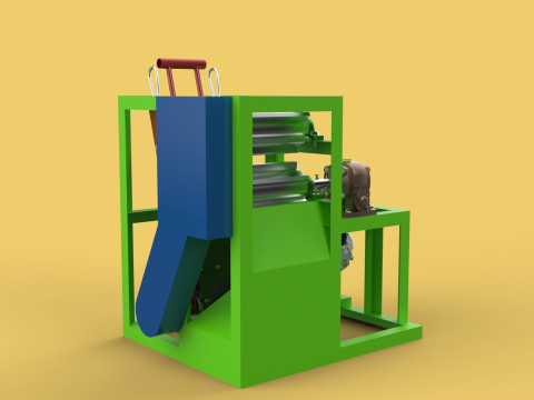 PEELER MACHINE COCONUT TOOL CONVEYOR CUTTING SHELLER SKIN FRUIT 3D Model