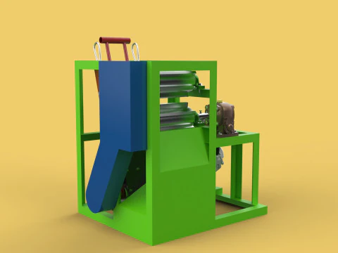 PEELER MACHINE COCONUT TOOL CONVEYOR CUTTING SHELLER SKIN FRUIT 3D Model