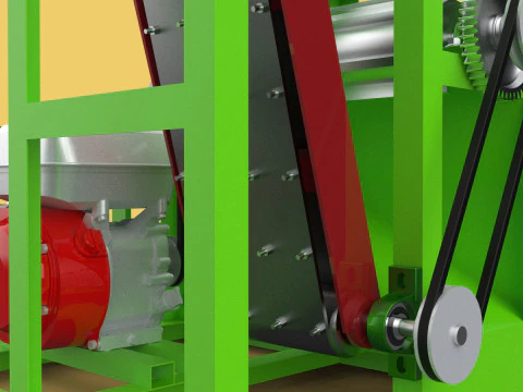 PEELER MACHINE COCONUT TOOL CONVEYOR CUTTING SHELLER SKIN FRUIT 3D Model