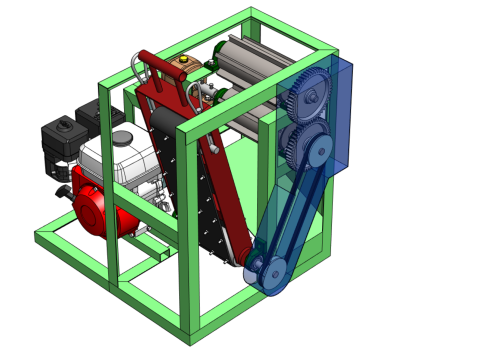 PEELER MACHINE COCONUT TOOL CONVEYOR CUTTING SHELLER SKIN FRUIT 3D Model