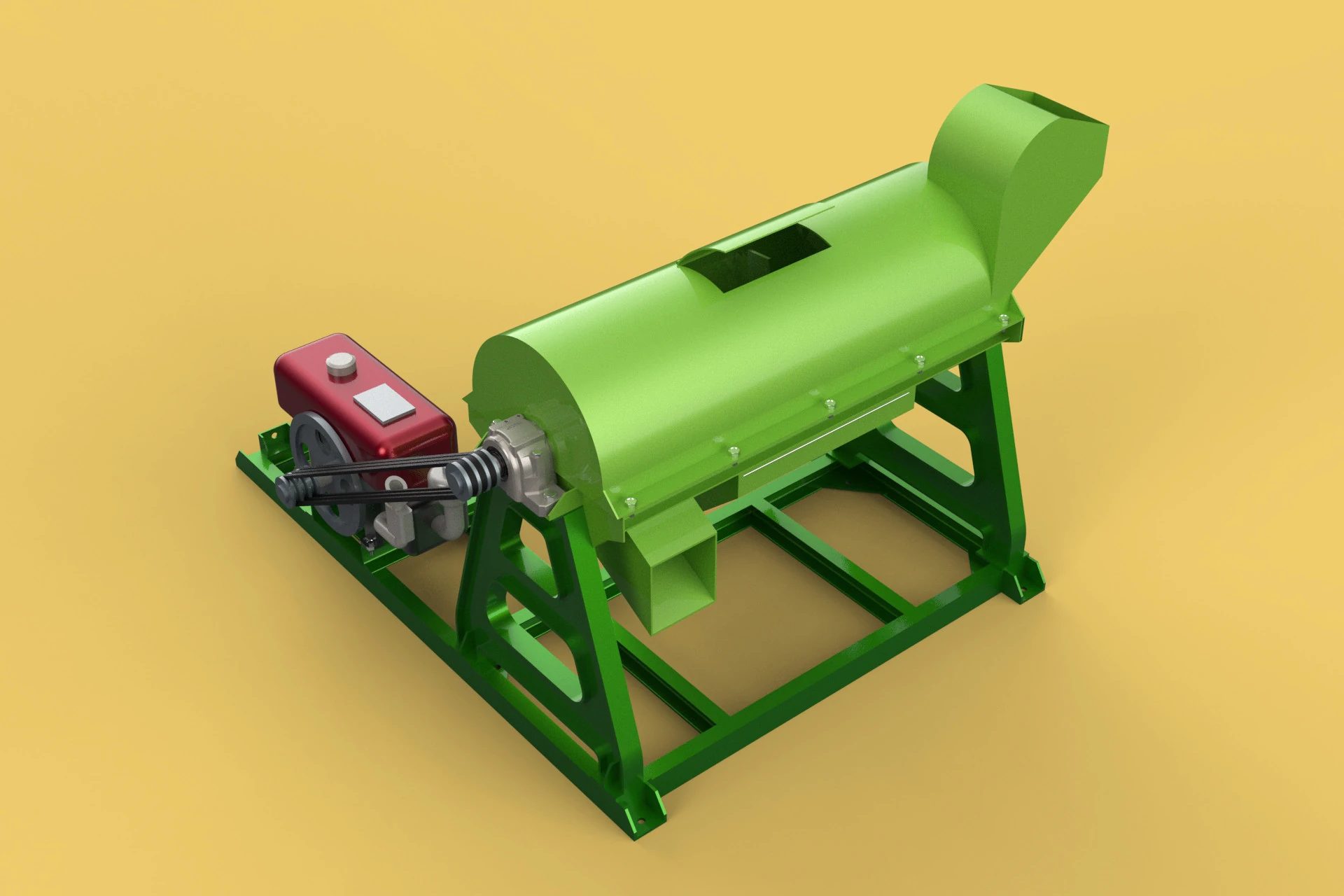 WASTE SHREDDER CRUSHER MACHINE GARBAGE RUBBISH JUNK COMPOSTER 3D Model .c4d .max .obj .3ds .fbx .stl .blend 