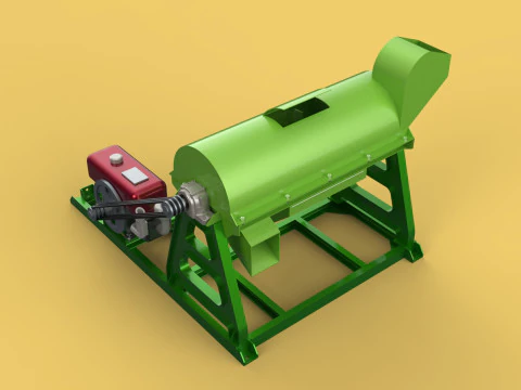 TRITURADORA DE RESIDUOS M&Aacute;QUINA TRITURADORA BASURA COMPOSTER BASURA Modelo 3D