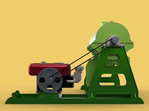 WASTE SHREDDER CRUSHER MACHINE GARBAGE RUBBISH JUNK COMPOSTER 3D Model