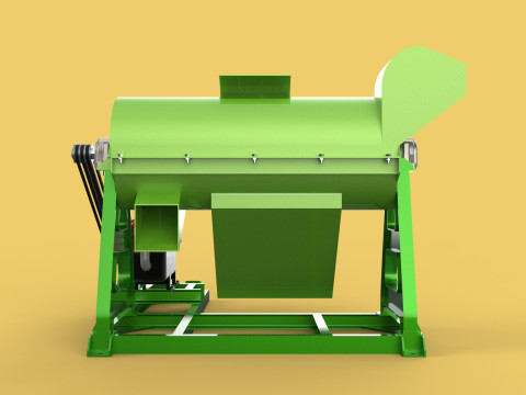 WASTE SHREDDER CRUSHER MACHINE GARBAGE RUBBISH JUNK COMPOSTER 3D-Modell