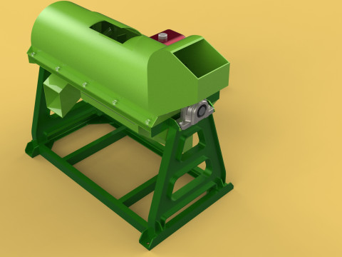 WASTE SHREDDER CRUSHER MACHINE GARBAGE RUBBISH JUNK COMPOSTER 3D-Modell