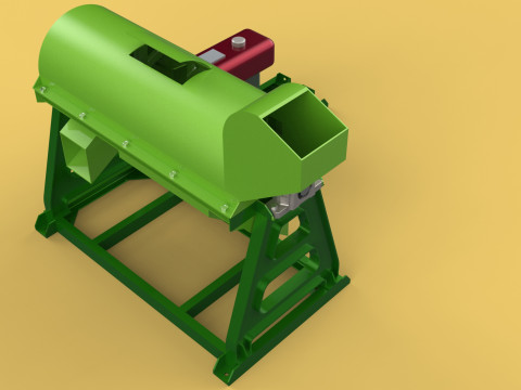 WASTE SHREDDER CRUSHER MACHINE GARBAGE RUBBISH JUNK COMPOSTER 3D-Modell