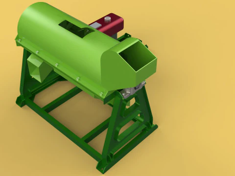 WASTE SHREDDER CRUSHER MACHINE GARBAGE RUBBISH JUNK COMPOSTER 3D Model