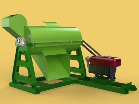 WASTE SHREDDER CRUSHER MACHINE GARBAGE RUBBISH JUNK COMPOSTER 3D Model