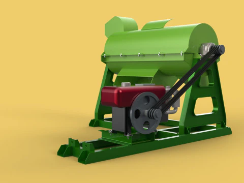 WASTE SHREDDER CRUSHER MACHINE GARBAGE RUBBISH JUNK COMPOSTER 3D Model