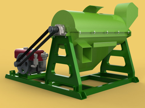 WASTE SHREDDER CRUSHER MACHINE GARBAGE RUBBISH JUNK COMPOSTER 3D-Modell