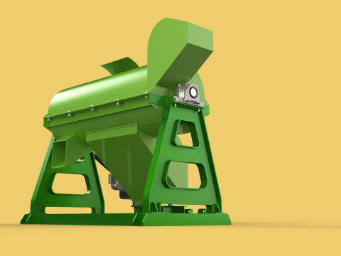 WASTE SHREDDER CRUSHER MACHINE GARBAGE RUBBISH JUNK COMPOSTER 3D-Modell