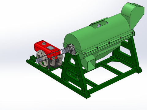 WASTE SHREDDER CRUSHER MACHINE GARBAGE RUBBISH JUNK COMPOSTER 3D-Modell