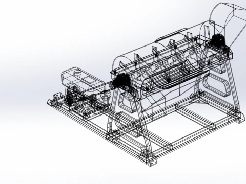 WASTE SHREDDER CRUSHER MACHINE GARBAGE RUBBISH JUNK COMPOSTER 3D Model