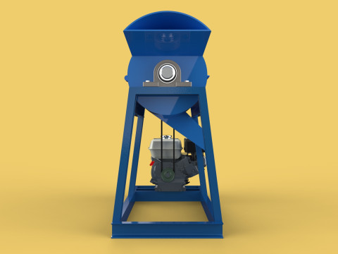 GARBAGE SHREDDER CRUSHER MACHINE WASTE RUBBISH CUTTING COMPOSTER 3D Model