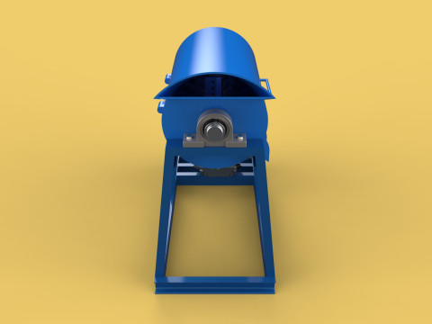 GARBAGE SHREDDER CRUSHER MACHINE WASTE RUBBISH CUTTING COMPOSTER 3D Model