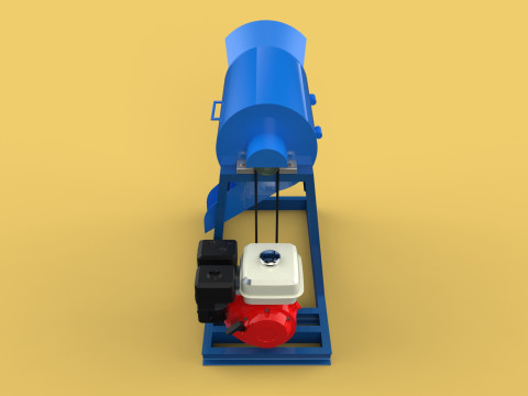 GARBAGE SHREDDER CRUSHER MACHINE WASTE RUBBISH CUTTING COMPOSTER 3D Model