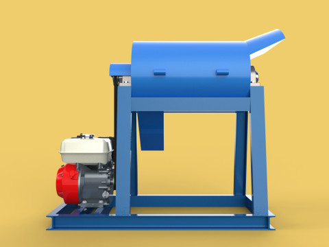 GARBAGE SHREDDER CRUSHER MACHINE WASTE RUBBISH CUTTING COMPOSTER 3D Model