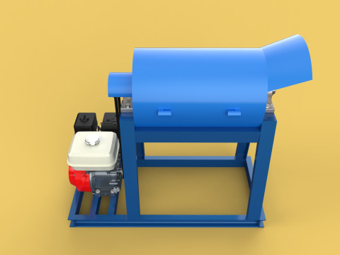 GARBAGE SHREDDER CRUSHER MACHINE WASTE RUBBISH CUTTING COMPOSTER 3D Model