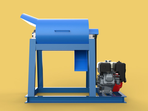 GARBAGE SHREDDER CRUSHER MACHINE WASTE RUBBISH CUTTING COMPOSTER 3D Model