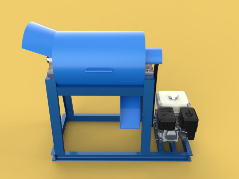 GARBAGE SHREDDER CRUSHER MACHINE WASTE RUBBISH CUTTING COMPOSTER 3D Model