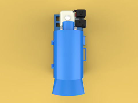 GARBAGE SHREDDER CRUSHER MACHINE WASTE RUBBISH CUTTING COMPOSTER 3D Model