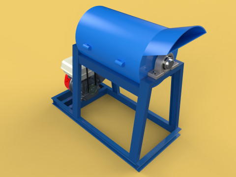 GARBAGE SHREDDER CRUSHER MACHINE WASTE RUBBISH CUTTING COMPOSTER 3D Model