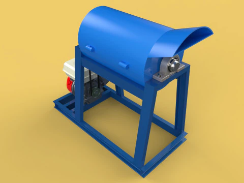 GARBAGE SHREDDER CRUSHER MACHINE WASTE RUBBISH CUTTING COMPOSTER 3D Model